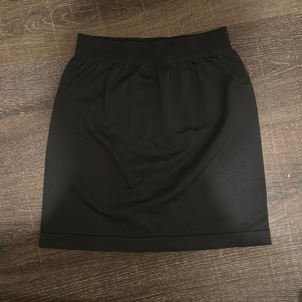 Skinnytees Mini Skirt Charcoal Grey OS New